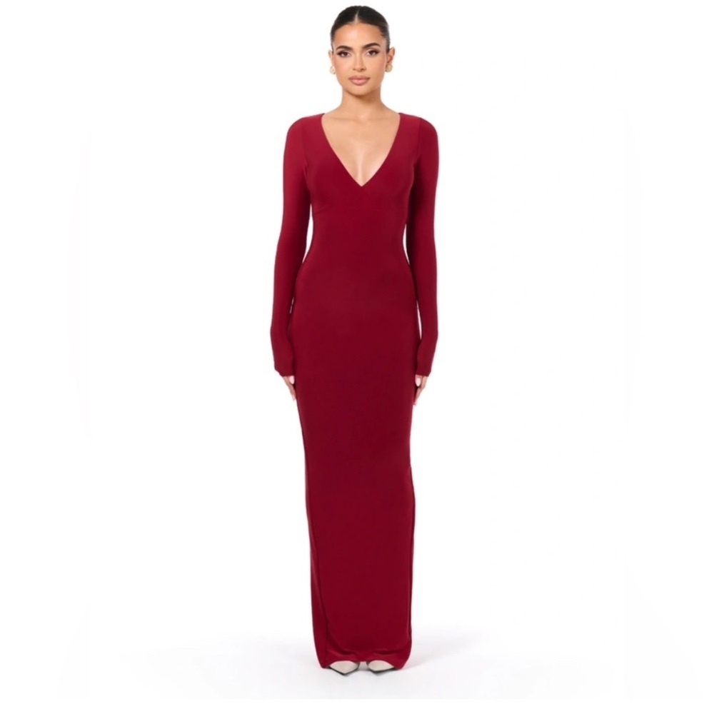 Red Long Sleeve Dress